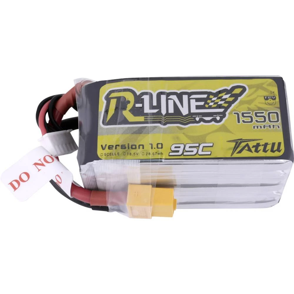 LiPo akumulatorski paket za modele 18.5 V 1550 mAh Broj ćelija: 5 95 C Tattu Softcase XT60 slika
