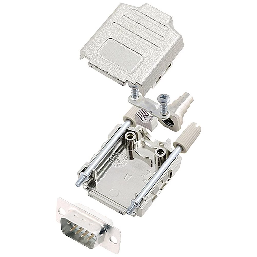 Komplet D-SUB pinskih konektora 180 ° Broj polova: 9 Lemni kup encitech DPPK09-M-DBP-W-K 1 ST slika