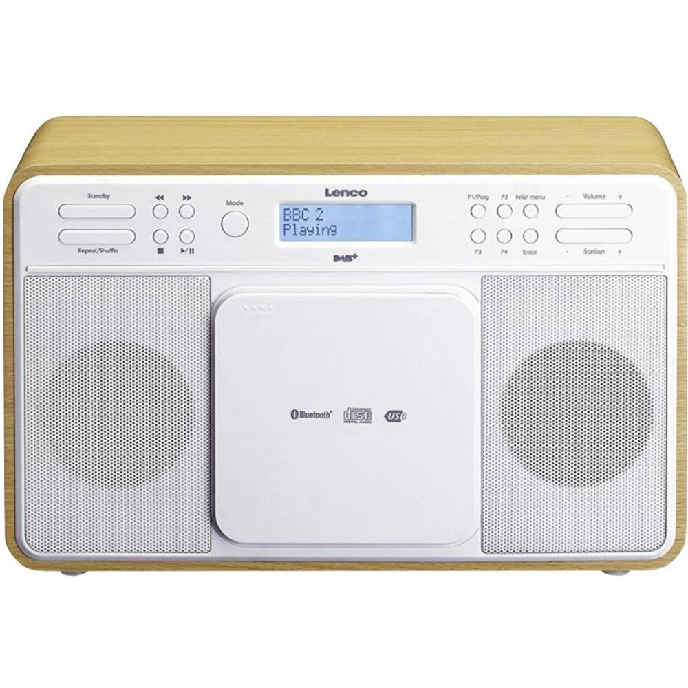 DAB+ (1012) Stolni radio Lenco DAR-040 AUX, CD, DAB+, Bluetooth, UKW, USB Hrast slika