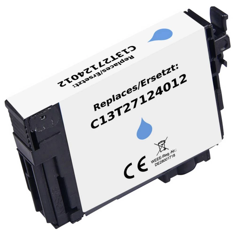 Renkforce tinta zamijenjen Epson T2712 27XL, C13T27124012 kompatibilan cijan RF-ET2712XLC RF-6922900 slika