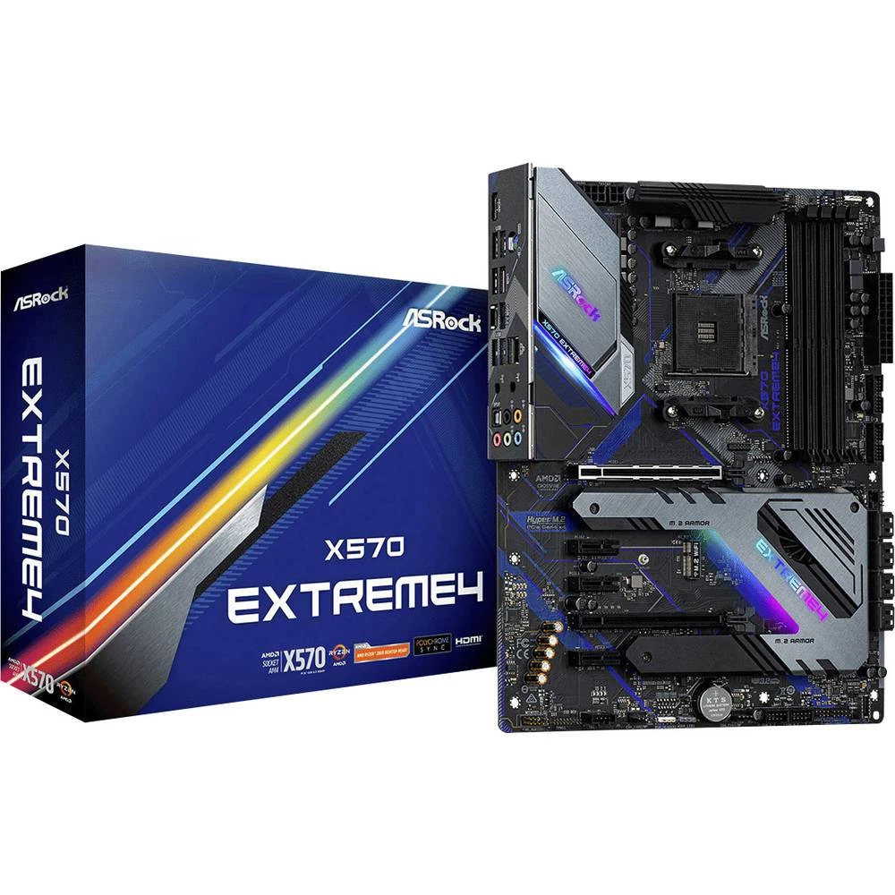 Matična ploča ASRock X570 Extreme 4 Baza AMD AM4 Faktor oblika ATX Set čipova matične ploče AMD&reg; X570 slika