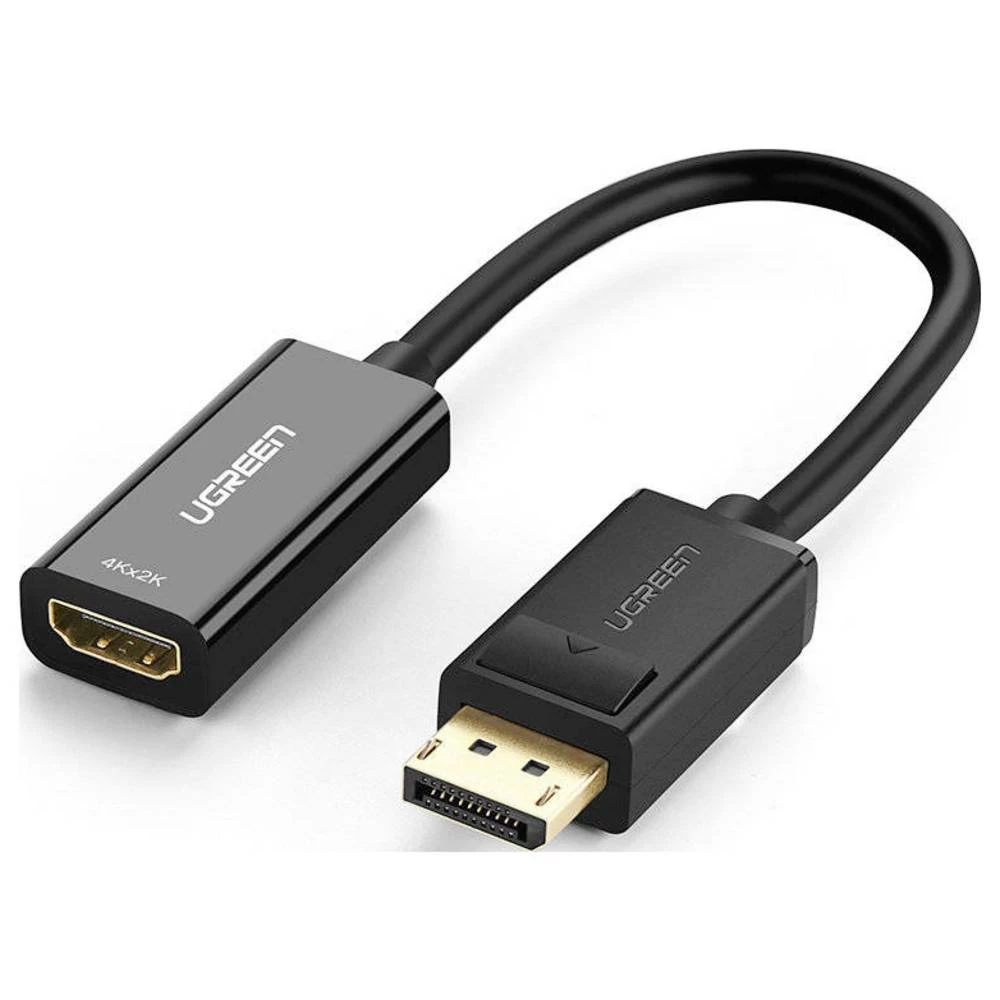 UGREEN USB kabel DisplayPort utikač, HDMI A utičnica 0.25 m crna 40363 slika