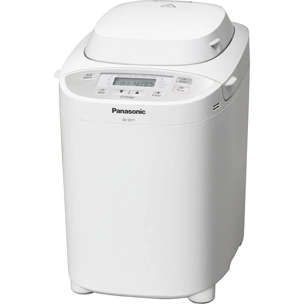 Panasonic SD-2511WXE aparat za pečenje kruha funkcija tajmer, s mjernom šalicom, sa zaslonom bijela slika