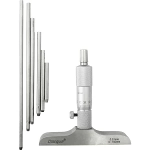 Dasqua 4611-8125 dubinski mikrometar s kontrolnom mjerom 0 - 150 mm DIN 863 slika