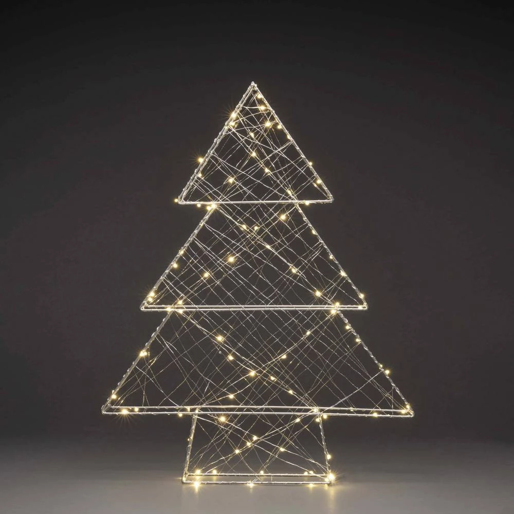 Konstsmide 1792-333 LED stolni ukras ATT.CALC.EEK: LED Božić Toplo-bijela LED Srebrna slika