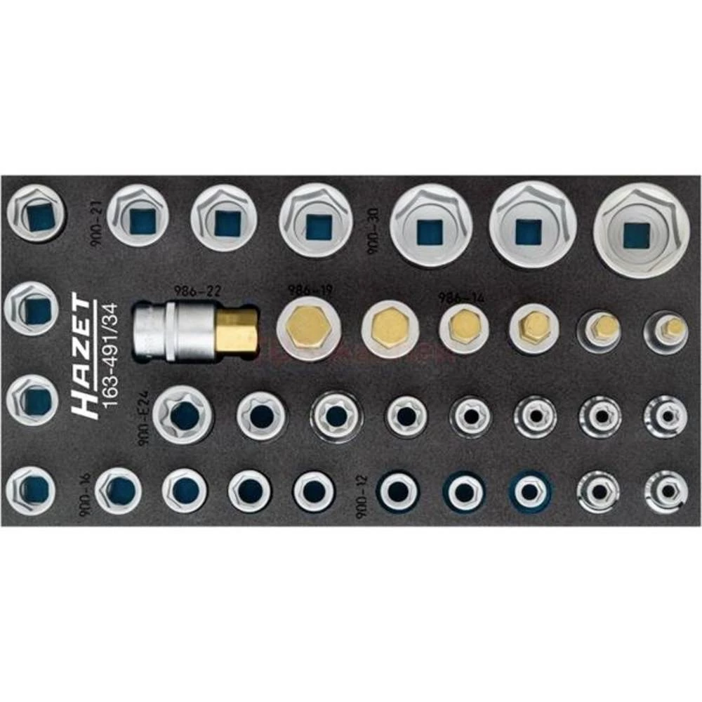 Hazet komplet nasadnih ključeva 1'' 34-dijelni 163-491/34 slika