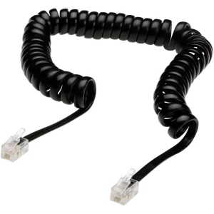 Digitus telefon priključni kabel [1x RJ10-muški konektor 4p4c - 1x RJ10-muški konektor 4p4c] 4.00 m crna slika