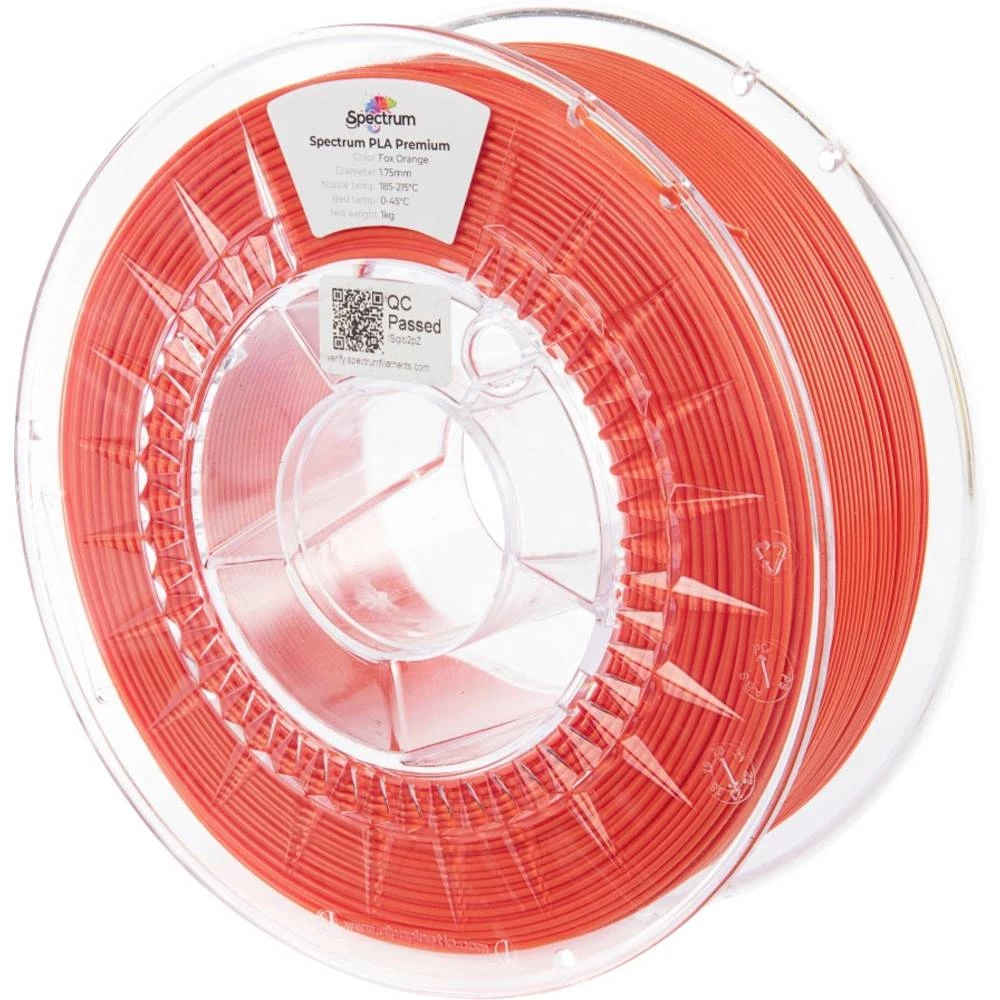 Spectrum Filaments 80842 PLA Premium 3D pisač filament PLA visoka vlačna čvrstoća 1.75 mm 1000 g fox orange, crvena 1 St slika