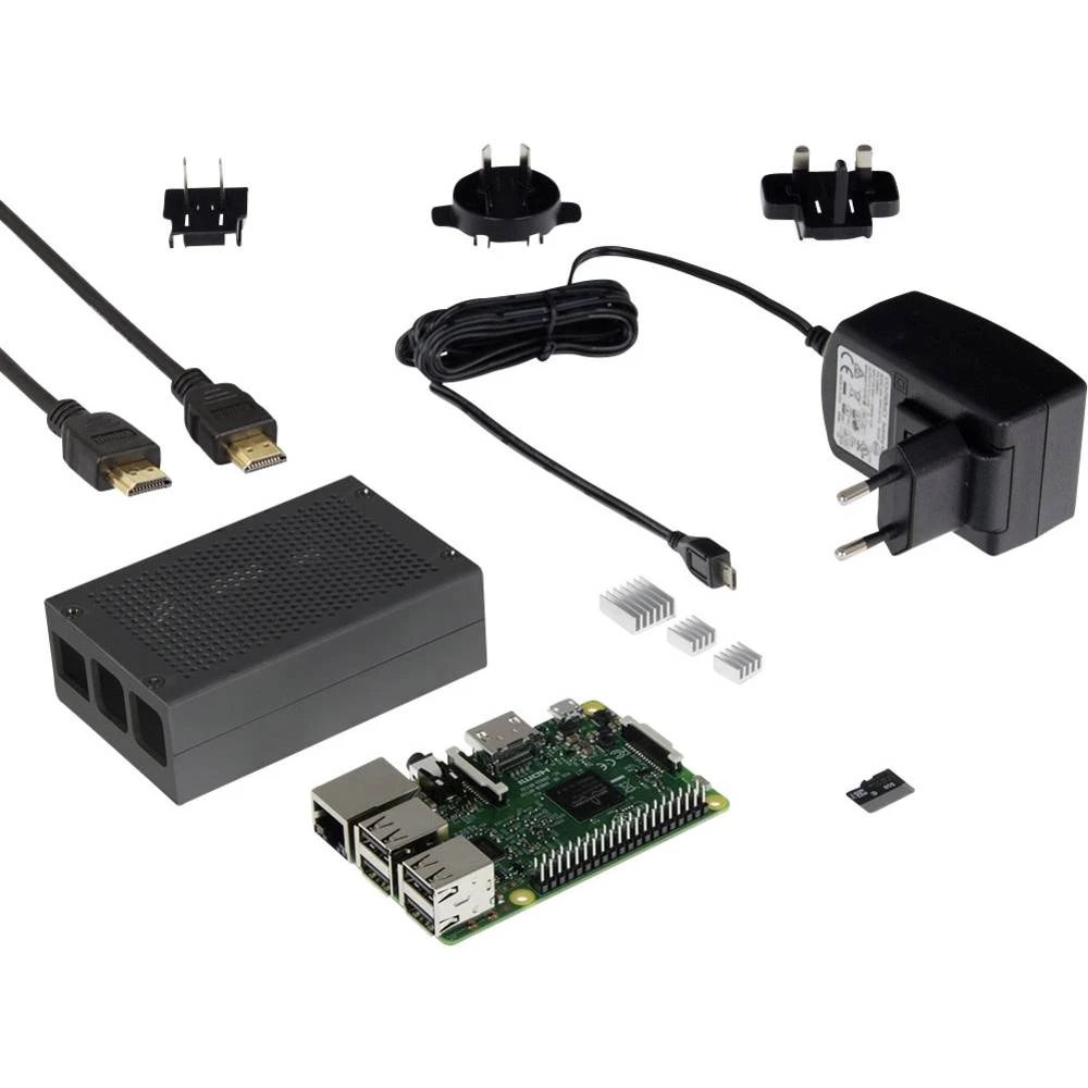Raspberry Pi&reg; 3 B Retro Pi 1 GB 4 x 1.2 GHz uklj. kućište, uklj. hladnjak, Uklj. Noobs OS, Uklj. napajanje, uklj. HDMI kabel slika