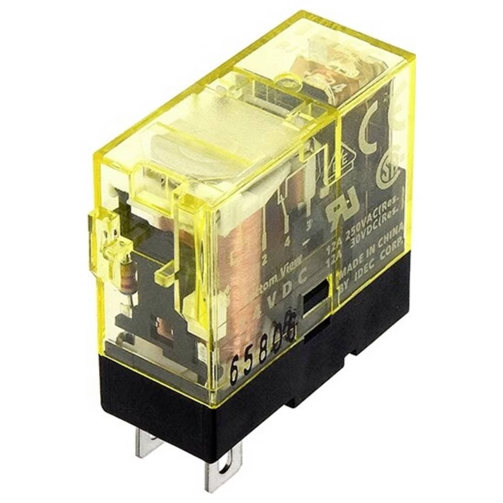Idec RJ Series industrijski relej Nazivni napon: 12 V/DC Prebacivanje struje (maks.): 8 A 1 kom. slika