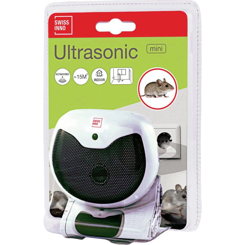 Swissinno Mini Ultraschall Indoor obrana glodavaca Vrsta funkcije odvraćanje Područje utjecaja 15 m² 1 kom. slika