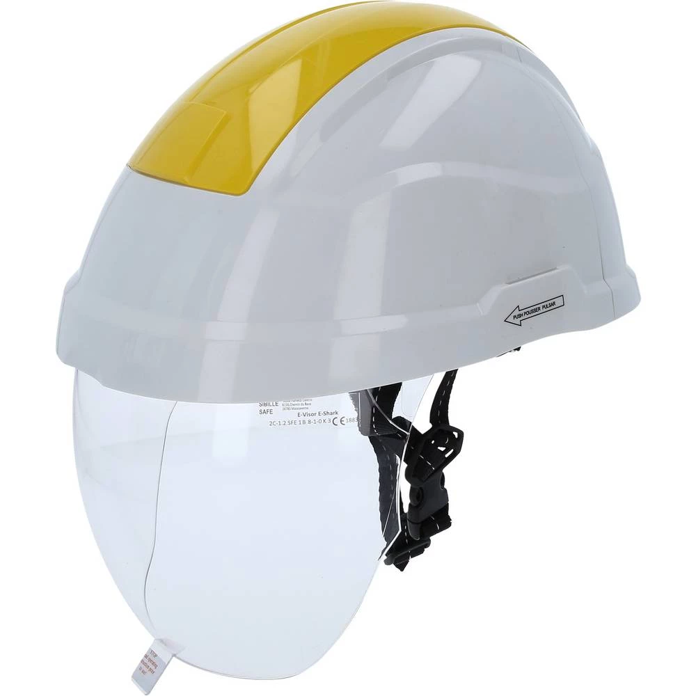 KS Tools 1170136 117.0136 zaštitna kaciga EN 397, EN 50365 DIN 166, DIN 167, DIN 168, DIN 170 bijela, žuta slika