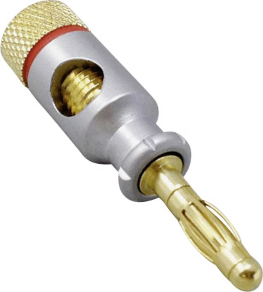 Lamelni utikač Ravni muški konektor Zatik-&Oslash;: 4 mm Crvena TRU COMPONENTS 1 ST slika