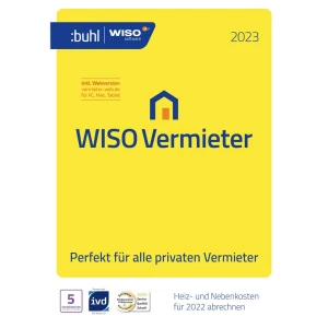 WISO Vermieter 2023 (5 WE) puna verzija 1 licenca Windows financijski softver slika