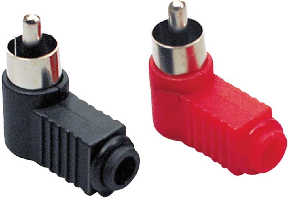 Činč konektor Kutni muški konektor Broj polova: 2 Mono Crna, Crvena TRU COMPONENTS 1 Set slika