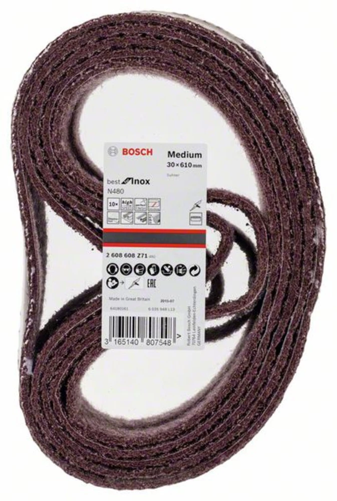 Bosch Accessories Best for Inox 2608608Z71 Brusna traka (D x Š) 610 mm x 30 mm 10 ST slika