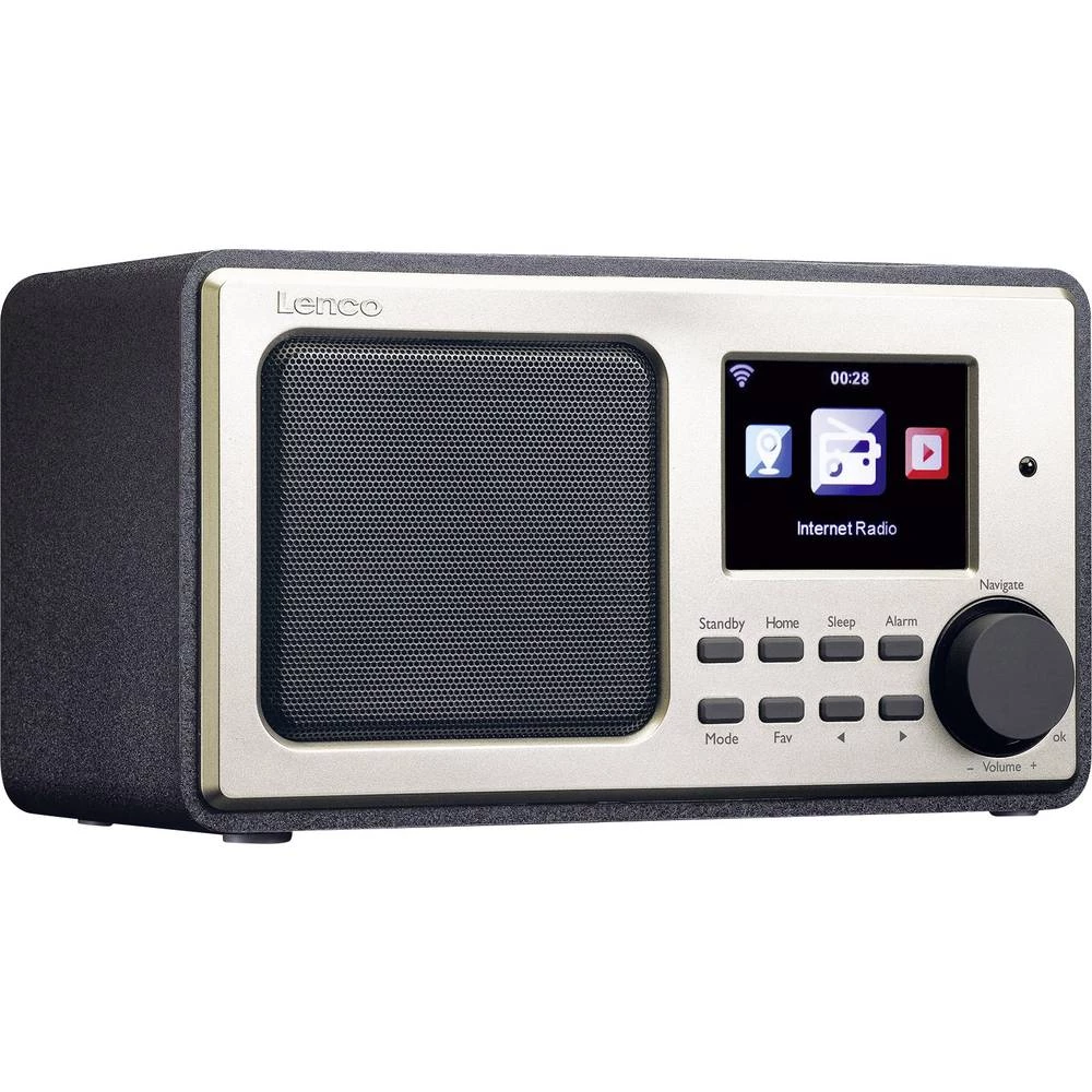 Internet Stolni radio Lenco DIR-101 Internetski radio , USB, AUX Crna slika
