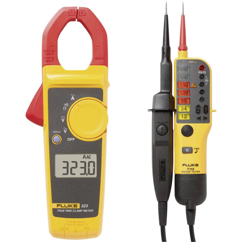 Fluke 323/T110 strujne stezaljke digitalni CAT III 600 V, CAT IV 300 V Zaslon (brojevi): 4000 slika