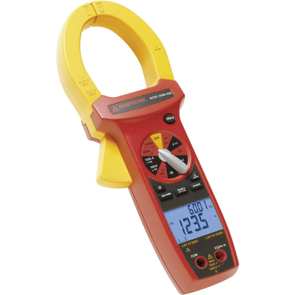 Ručni multimetar, Strujne stezaljke digitalni Beha Amprobe ACDC-3400 IND CAT III 1000 V, CAT IV 600 V Zaslon (brojevi): 6600 slika