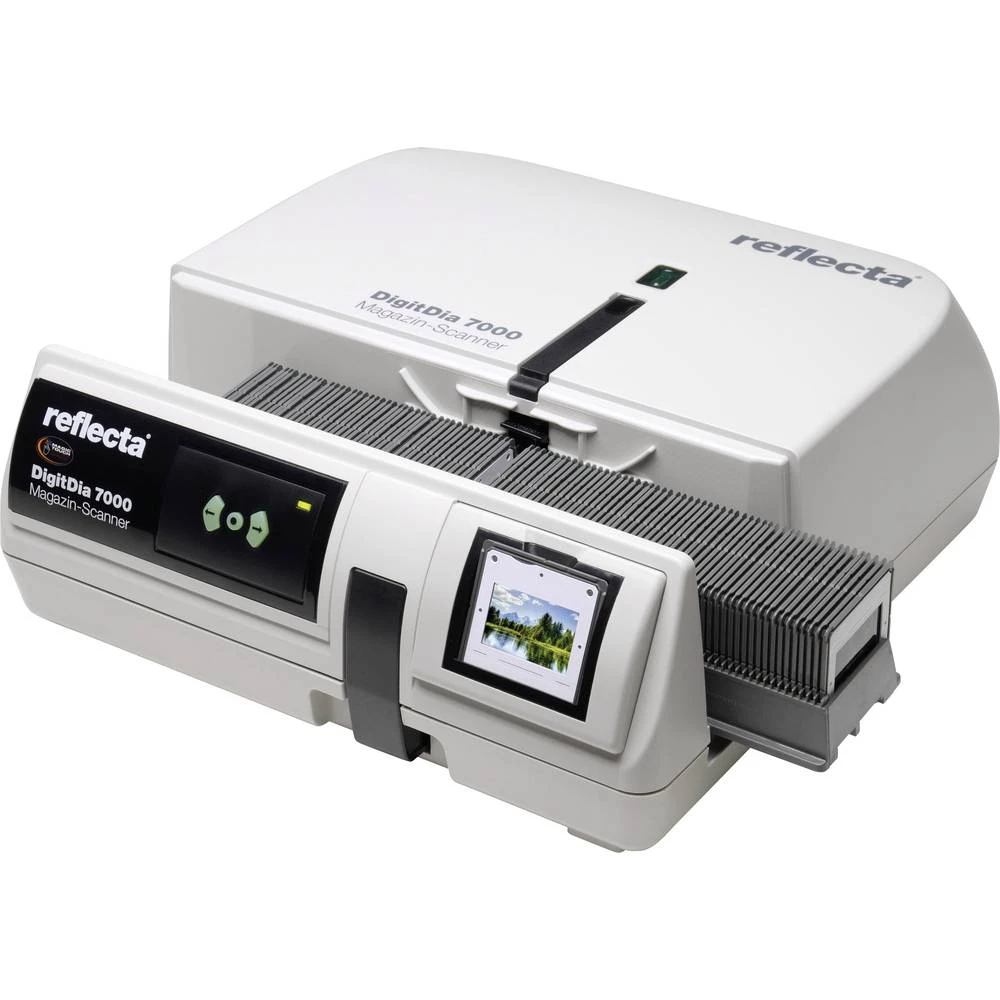 Slide skener Reflecta DigitDia 7000 10000 x 10000 dpi Uklanjanje prašine i ogrebotina: Hardver Automatski način rada slika