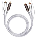 Oehlbach Cinch Audio Priključni kabel [2x Muški cinch konektor - 2x Muški cinch konektor] 1 m Prozirna pozlaćeni kontakti slika