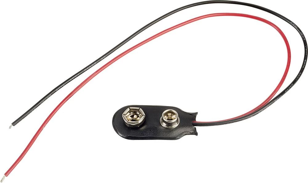 Baterije - držač 1x 9 V Block Snap priključak TRU COMPONENTS I-PVC-15 slika