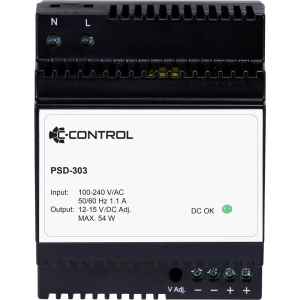 C-Control PSD-303 DIN-napajanje (DIN-letva)12 V / DC4.5 A 54 Wp 1 x slika