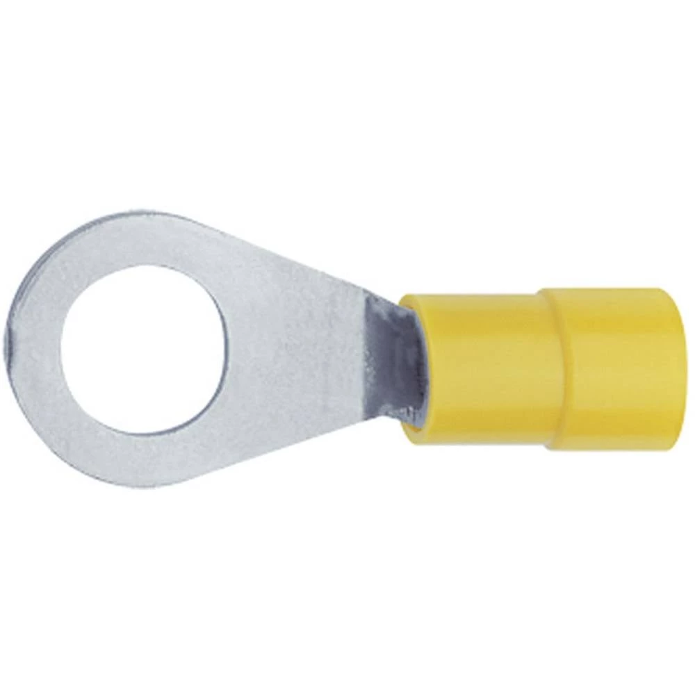 Klauke 6508 prstenasta kabelska stopica Presjek (maks.)=6 mm² Otvor Ø=8.4 mm izolirani dio žuta 1 kom. slika