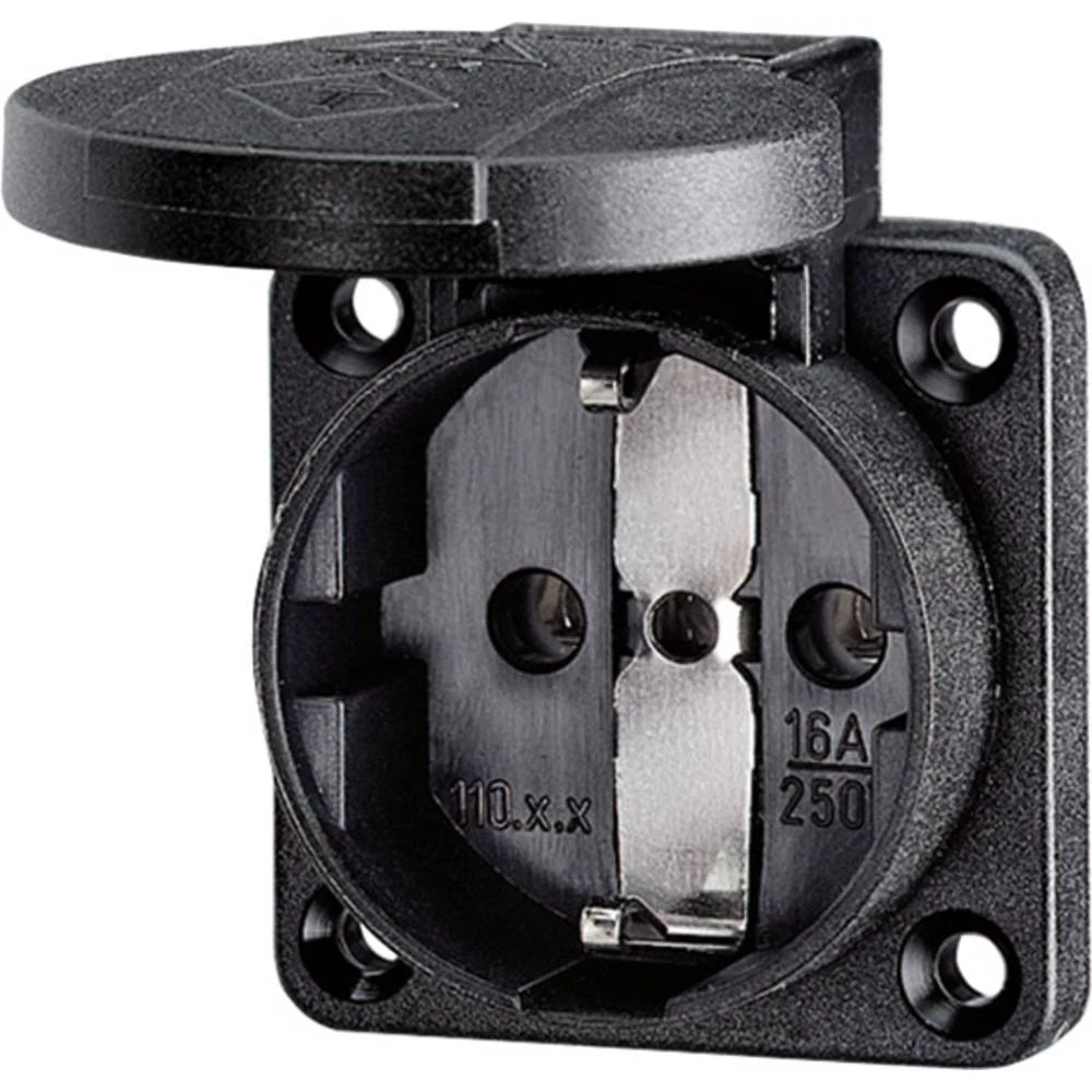 MENNEKES 11012 1-struki Utičnica za površinsku montažu IP54 Crna slika