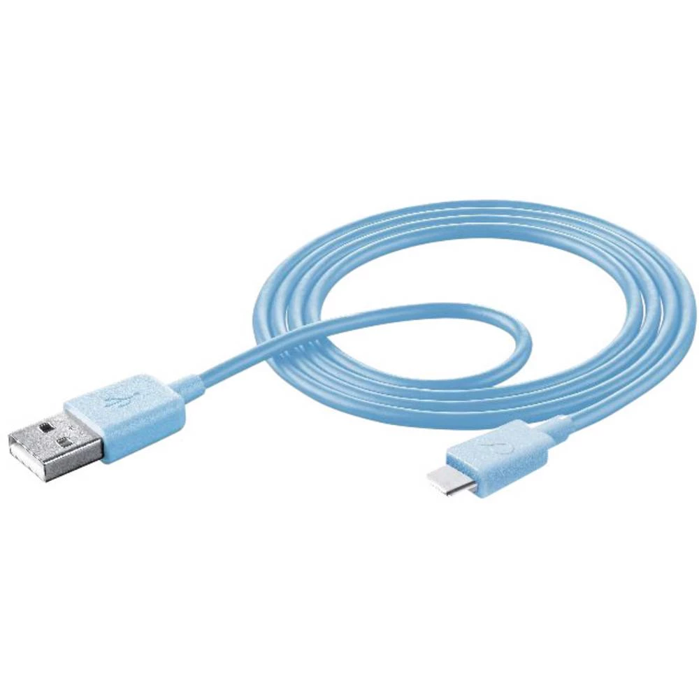 Cellularline USB 2.0 Priključni kabel [1x Muški konektor USB 2.0 tipa A - 1x Muški konektor USB-C&trade;] 1.00 m Plava boja slika