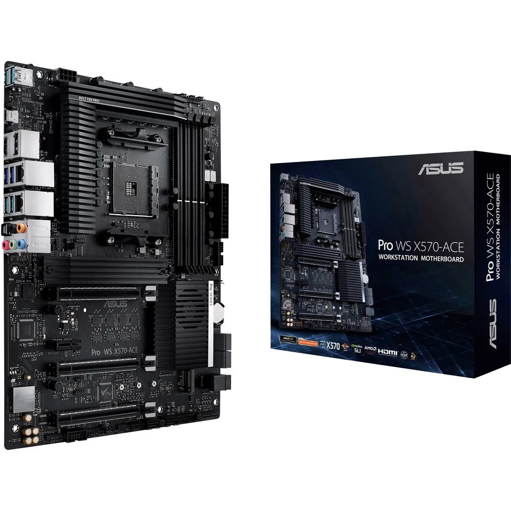 Matična ploča Asus PRO WS X570-ACE Baza AMD AM4 Faktor oblika ATX Set čipova matične ploče AMD&reg; X570 slika