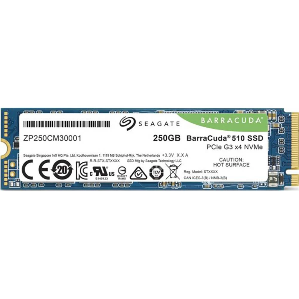 Seagate ZP250CM3A001 unutarnji M.2 SATA SSD 2280 250 GB BarraCuda&reg; maloprodaja pcie 3.0 x4 slika