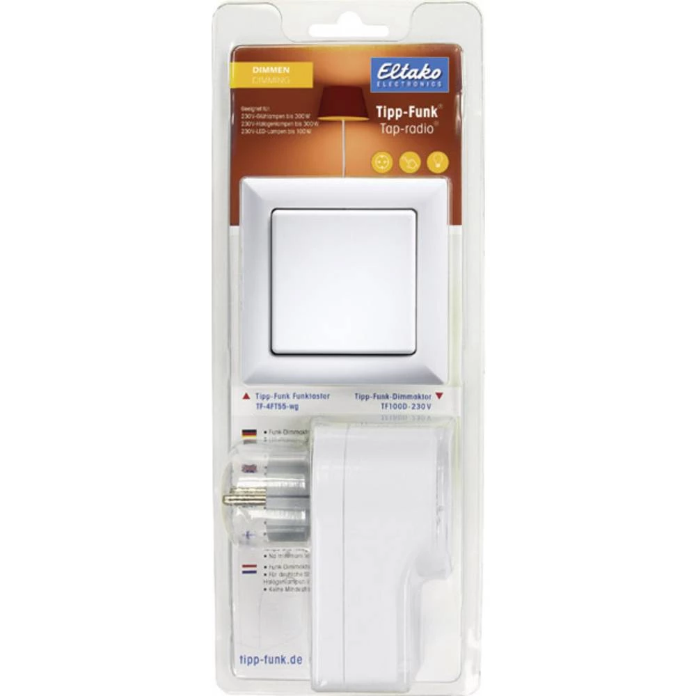 Eltako Početni komplet rasvjete TF-BPD55 Nadgradnja, Međuutikač Rasklopna snaga (maks.) 300 W slika