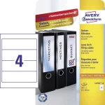 Avery-Zweckform L4761-10 61 x 192 mm Papir Bijela 40 ST Trajno Naljepnice za datoteke Tinta, Laser, Kopija