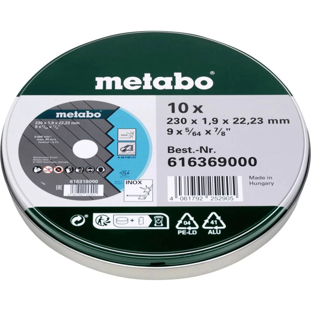 Metabo 616369000 rezna ploča 230 mm 1 kom. nehrđajući čelik (rostfrei) slika