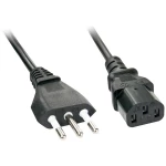 LINDY struja priključni kabel [1x talijanski muški konektor - 1x ženski konektor iec c13, 10 a] 0.7 m crna