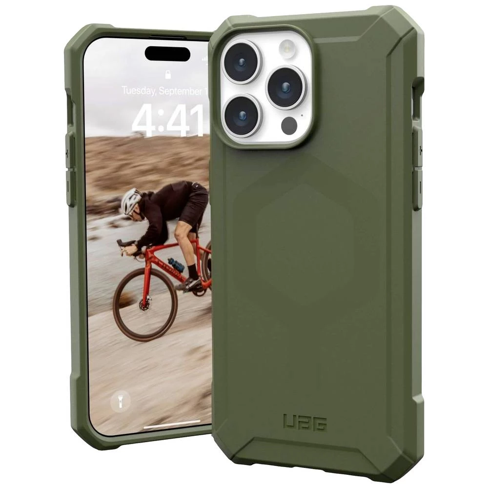 Urban Armor Gear Essential Armor MagSafe stražnji poklopac za mobilni telefon Apple iPhone 15 Pro Max maslinasta slika