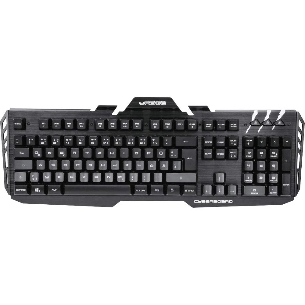USB gaming tipkovnica Hama uRage Cyberboard Osvjetljen Crna slika
