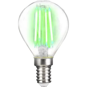 LightMe LED ATT.CALC.EEK A++ (A++ - E) E14 Oblik kapi 4 W Zelena (Ø x D) 45 mm x 78 mm Filament 1 ST slika