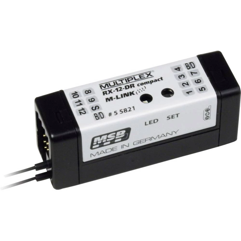 12-kanalni prijamnik Multiplex RX-12 DR Sustav utičnica Uni (Graupner/JR/Futaba) slika