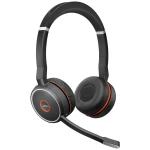 Jabra Evolve 75 Second Edition - MS-Teams telefon On Ear Headset bežični, Bluetooth®, žičani stereo crna smanjivanje šuma mikrofona, poništavanje buke slušalice s mikrofonom, uklj. stanica za punje...