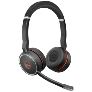 Jabra Evolve 75 Second Edition - MS-Teams telefon On Ear Headset bežični, Bluetooth®, žičani stereo crna smanjivanje šuma mikrofona, poništavanje buke slušalice s mikrofonom, uklj. stanica za punje... slika