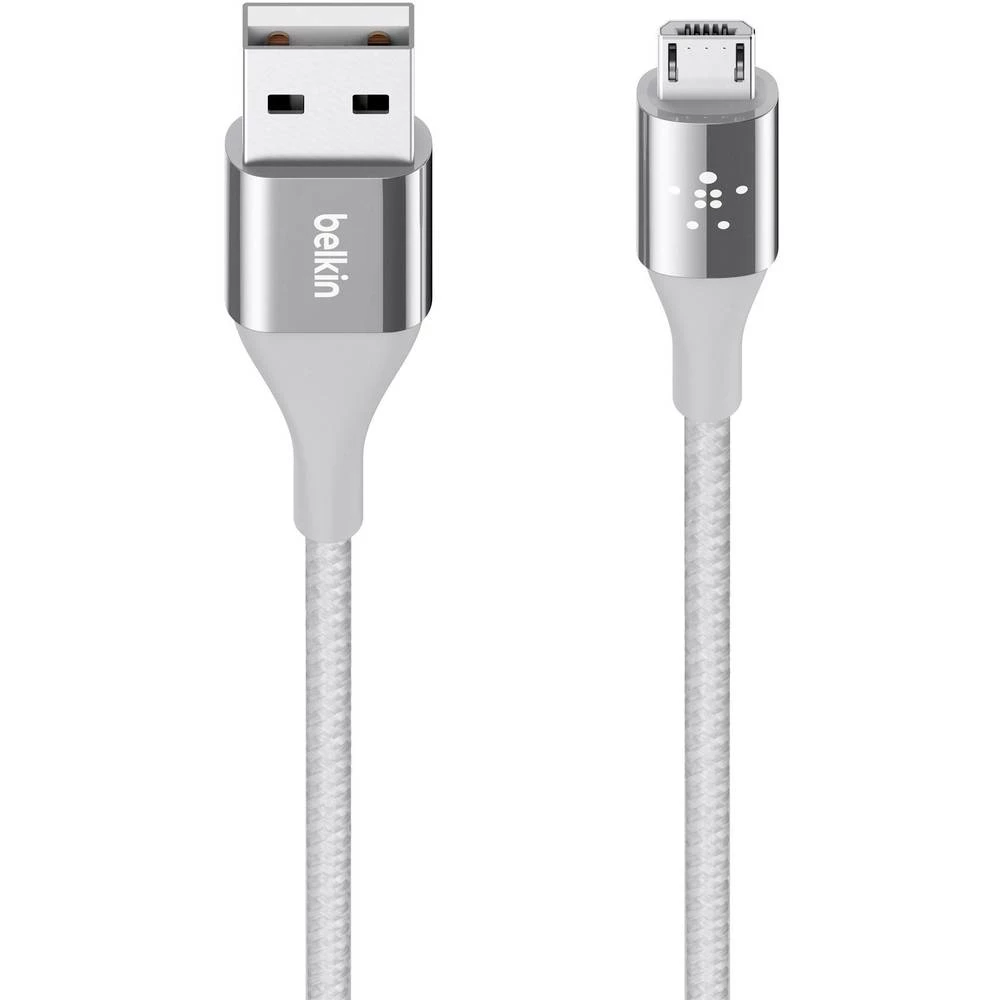 Belkin USB 2.0 Priključni kabel [1x Muški konektor USB 2.0 tipa A - 1x Muški konektor USB 2.0 tipa Micro B] 1.2 m Srebrna slika