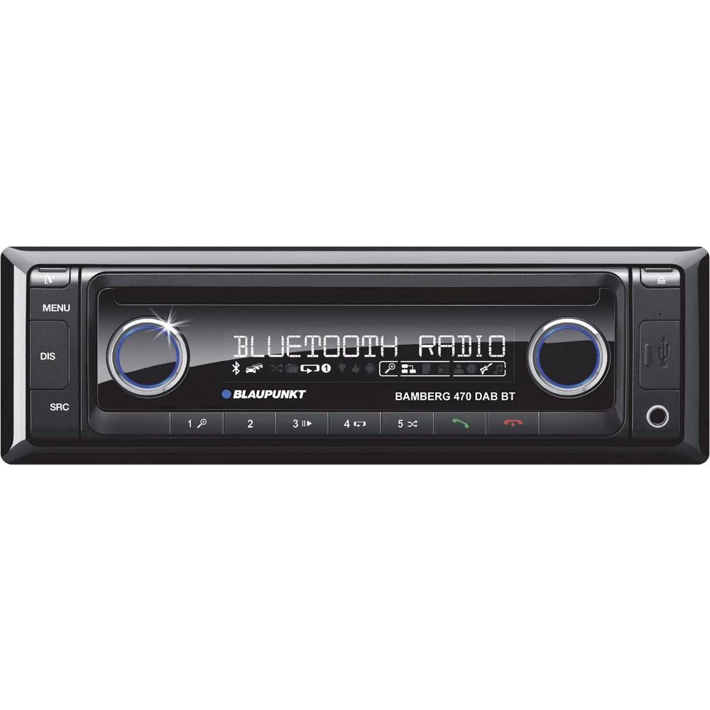 Blaupunkt Bamberg 470 DABBT Autoradio DAB + tuner, Bluetooth&reg; telefoniranje slobodnih ruku, Priključak na upravljaču vozila slika