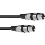 Omnitronic 3022075C XLR adapter cable [1x XLR utičnica 3-polna - 1x XLR utičnica 3-polna] 0.15 m crna