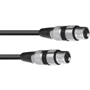 Omnitronic 3022075C XLR adapter cable [1x XLR utičnica 3-polna - 1x XLR utičnica 3-polna] 0.15 m crna slika