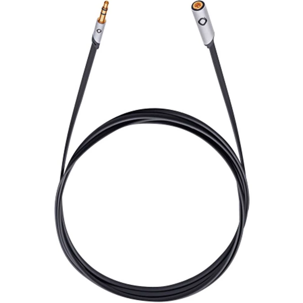 Oehlbach Utičnica Audio Produžetak [1x 3,5 mm banana utikač - 1x Priključna doza za 3,5 mm banana utikač] 5 m Antracitna boja po slika