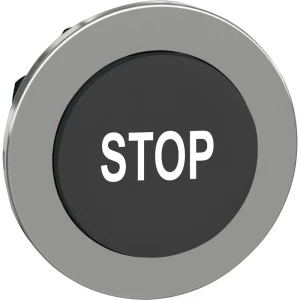 Schneider Electric ZB4FL234 prednji element za tipku plosnat, ponovno postavljiv (Ø) 30.5 mm stop krom boja, crna 1 St. slika