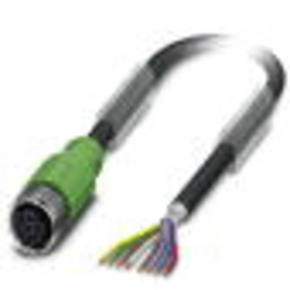 Priključni kabel za senzor/aktivator 3 m Broj polova: 8 Phoenix Contact 1522875 SAC-8P- 3,0-PUR/M12FS SH 1 ST slika