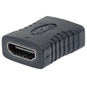 HDMI Adapter [1x Ženski konektor HDMI - 1x Ženski konektor HDMI] Crna pozlaćeni kontakti Manhattan slika